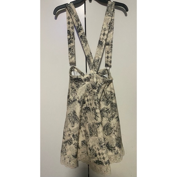 Thorn & Fable Through The Looking Glass Art Suspender Skirt - Picture 2 of 12